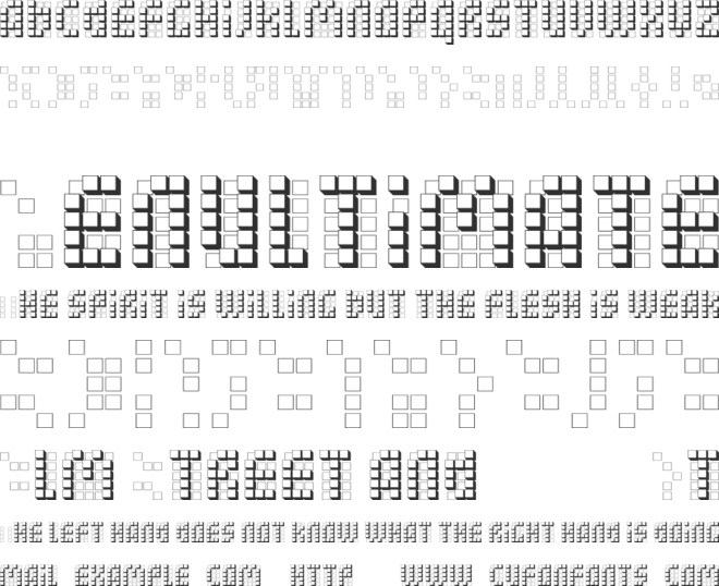 bleuck font preview