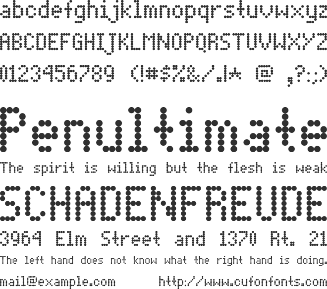 Dot Matrix Font Family Download Free For Desktop Webfont