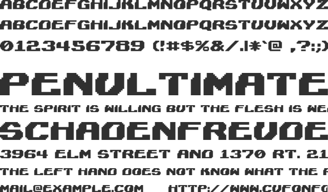 Lightman font preview