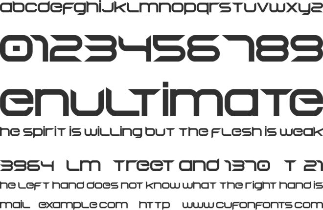 Begok font preview