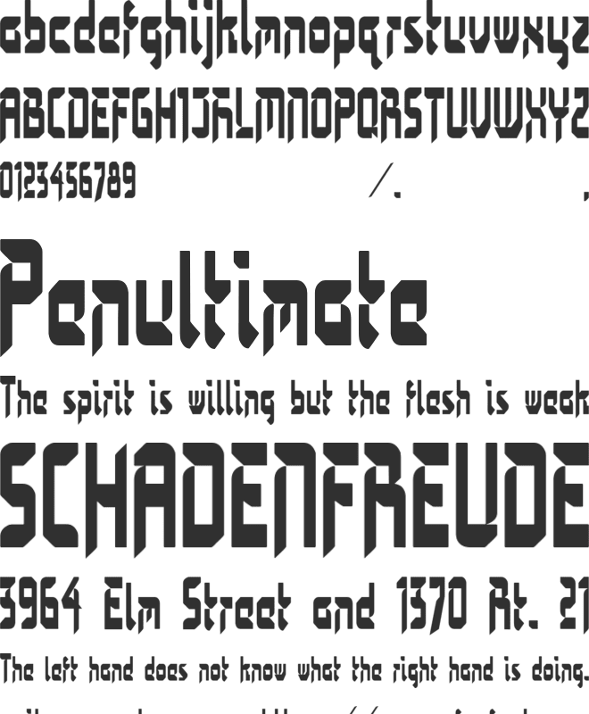 bimasakti font preview