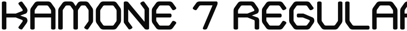 Kamone 7 font download