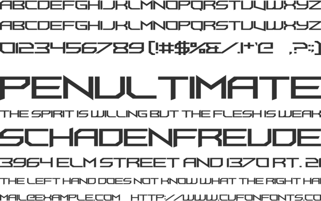 FoughtKnight UpperCut font preview