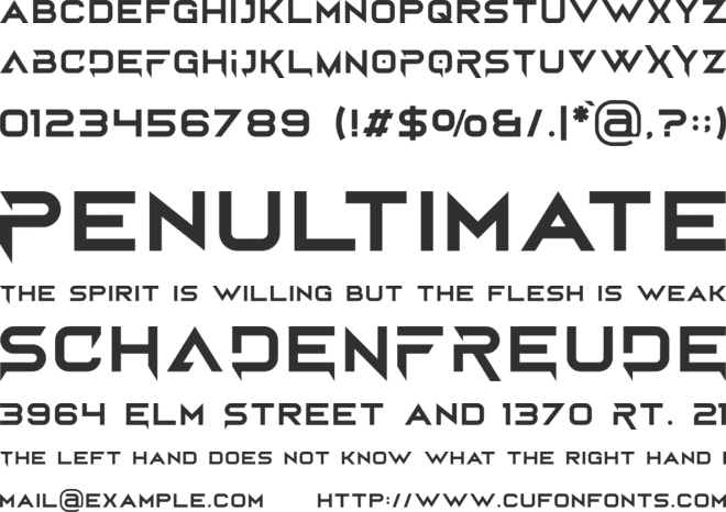 Bord Demo font preview