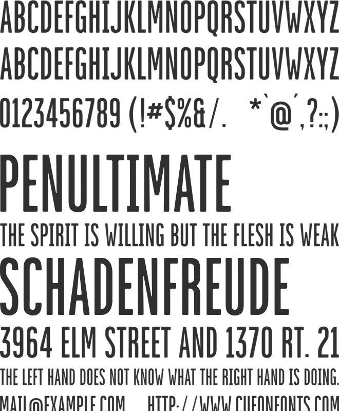 Mundane Nouveau font preview