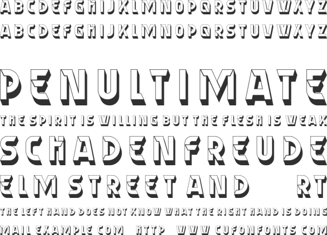 Almery font preview