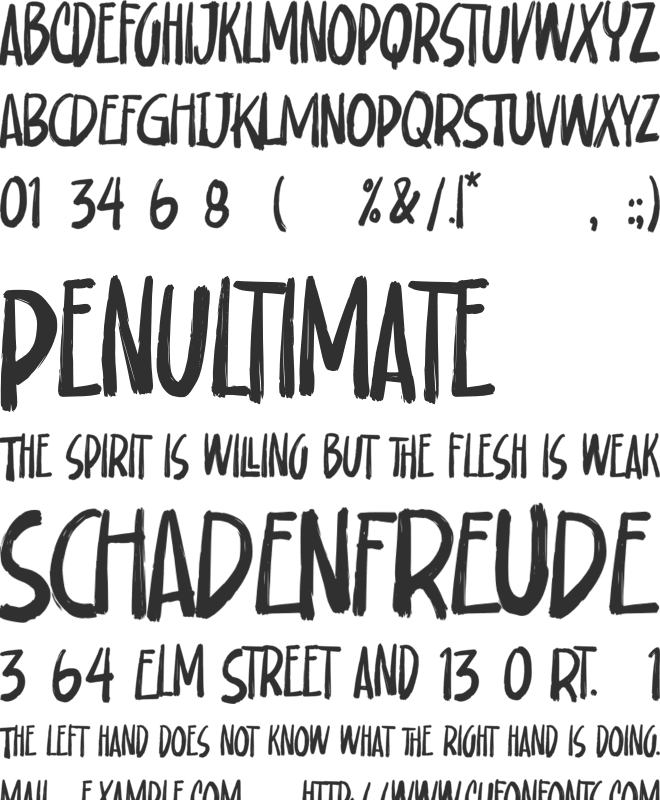 Calathos font preview