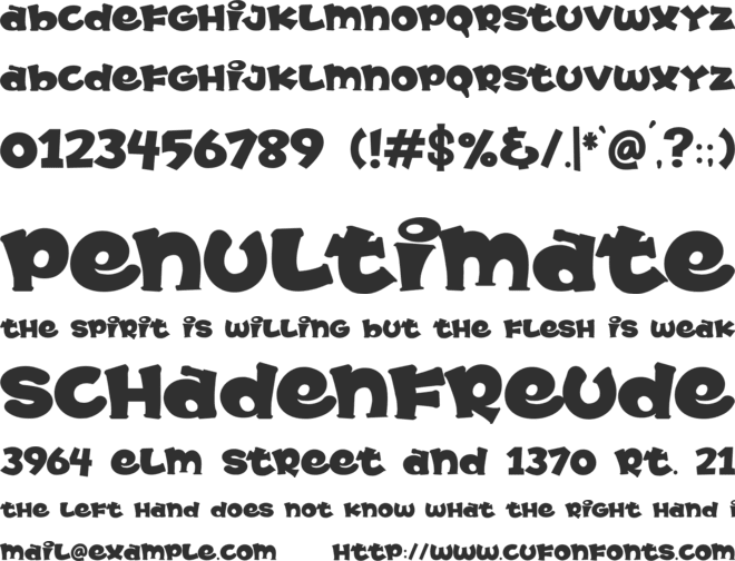 MOOCHIO font preview