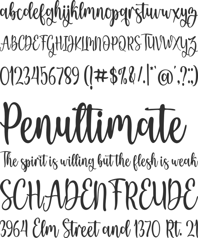 Blue Sapphire font preview