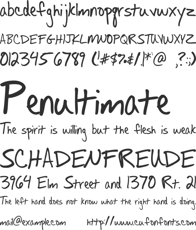 Fh Allisa font preview