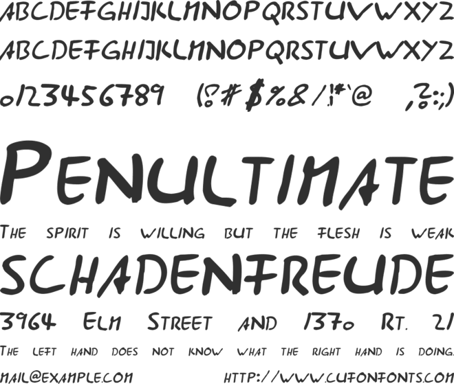 AST285 font preview