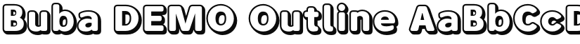 Buba DEMO font download