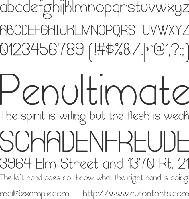 Humongous of Eternity St font preview