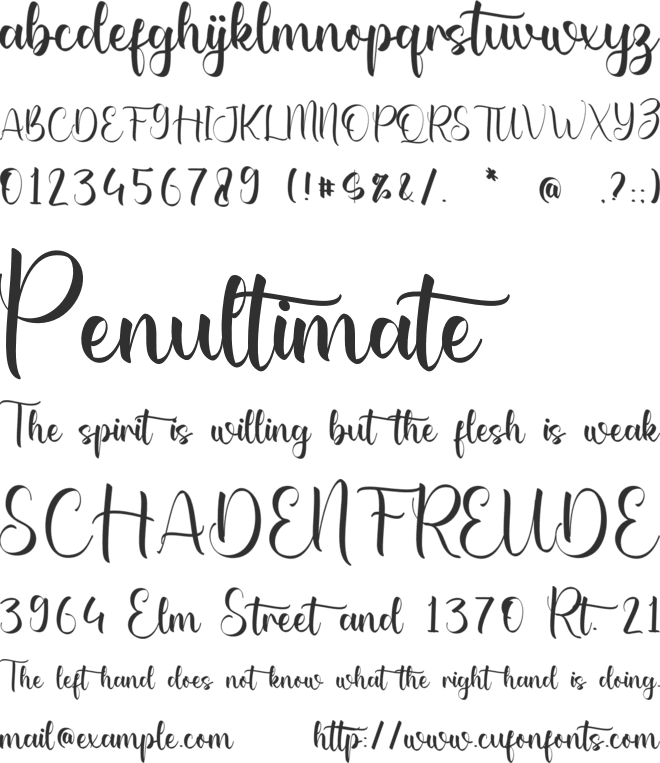 Catherine Makayla font preview