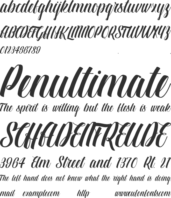 BTX-LINDAS font preview