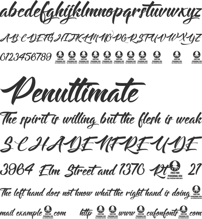 Langoustine font preview