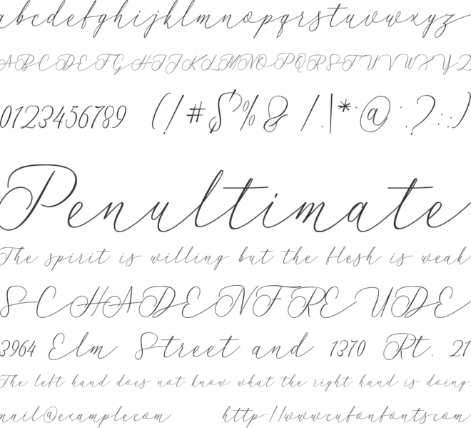 Sentosa font preview