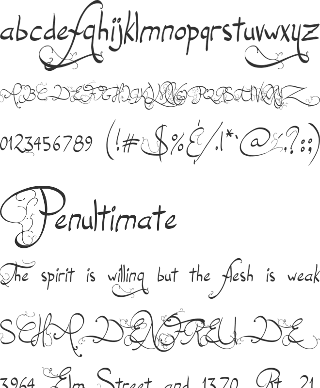 Jellyka End_less Voyage font preview