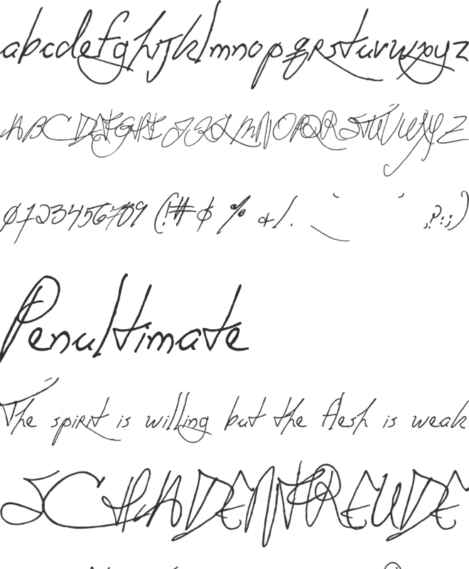 Anachronism font preview