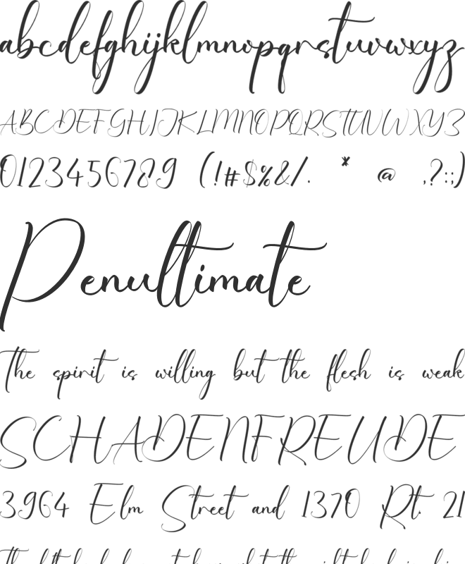 Hardacre Sanderson font preview