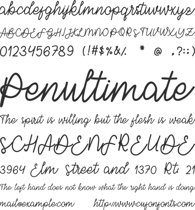 Barley font preview