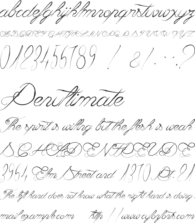 Caviar de Diane font preview