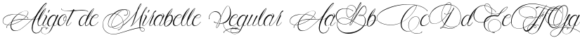 Aligot de Mirabelle font download