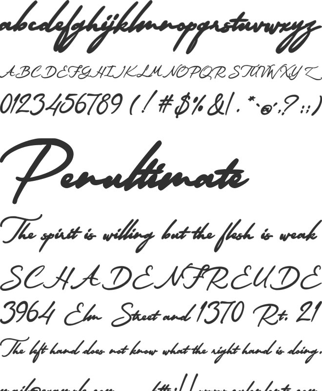 Certification from the Queen font preview