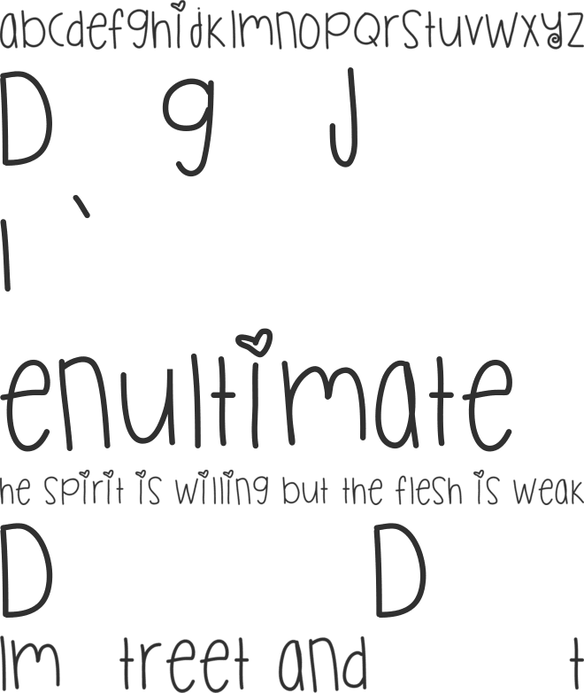 MulticoloredButterflies font preview