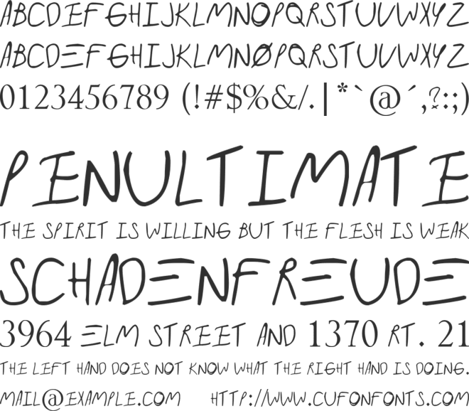 ParamoreAlbum font preview