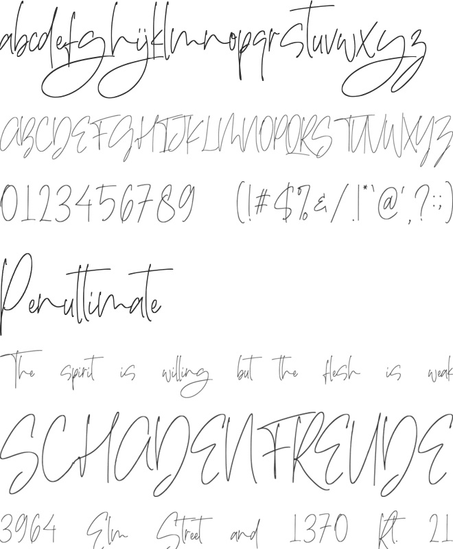 Shelbymalkan font preview