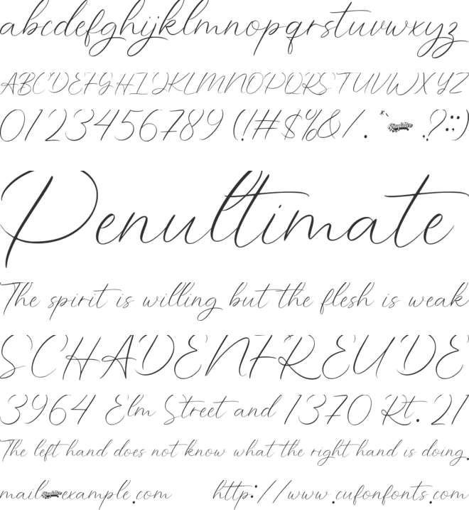 Wonderful_Feather font preview