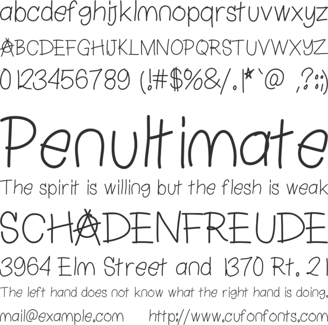 ChapulFont font preview