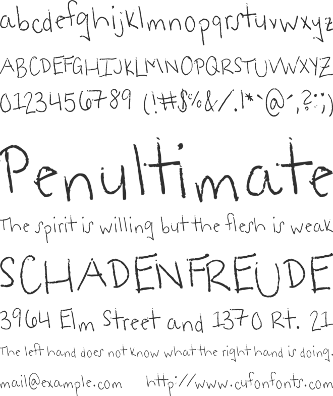 Rags to Riches font preview