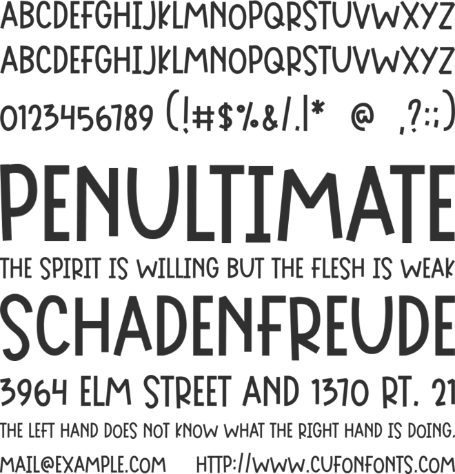 Creamy Peach font preview