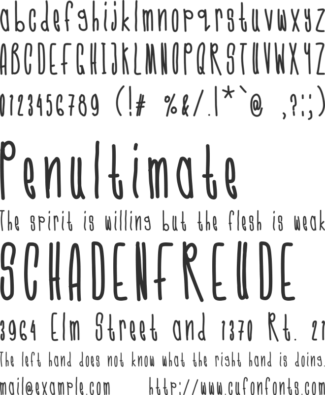 CMonkeeBold font preview