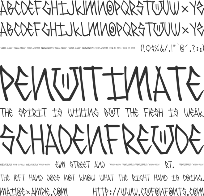 Barras-Bravas font preview