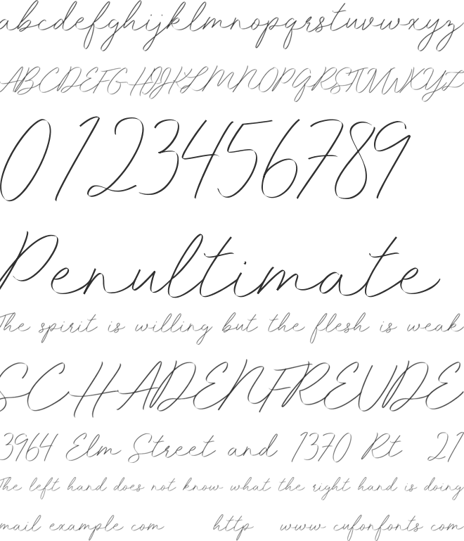 Idana Luisa Free font preview