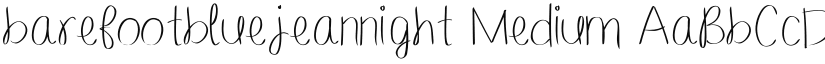 barefootbluejeannight font download