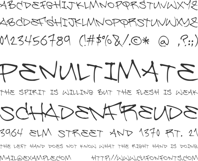 Be Aggressive font preview