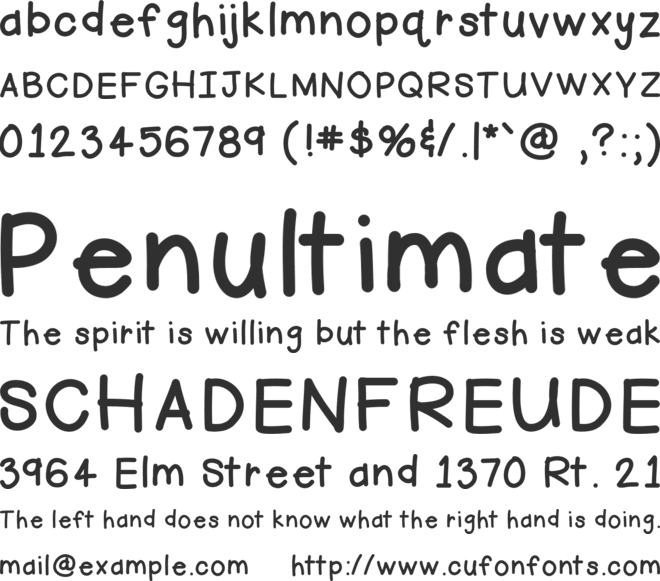 HelloFirstie font preview