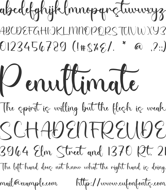 Ryndel Deirdre font preview