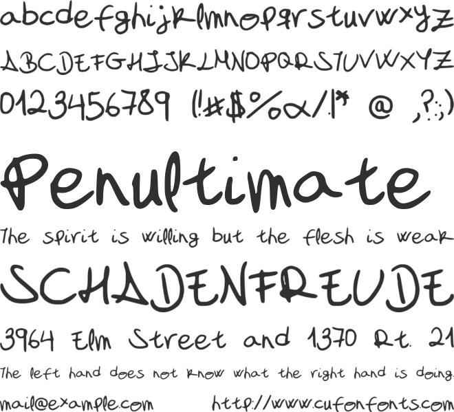 My_font_is_a_handwriting font preview