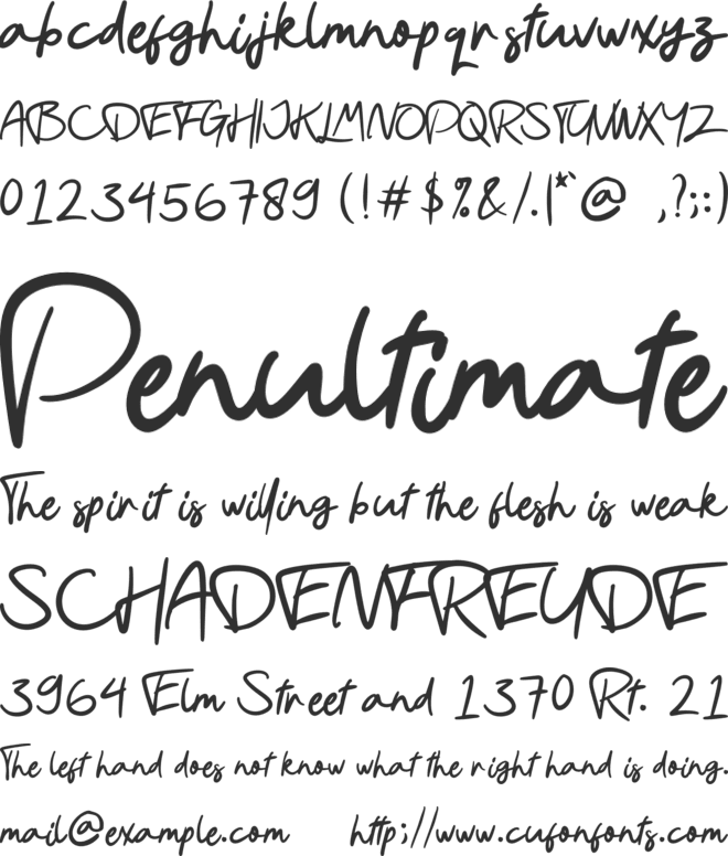 Rosallia GT Demo font preview