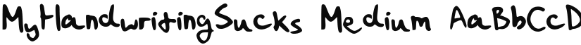 MyHandwritingSucks font download