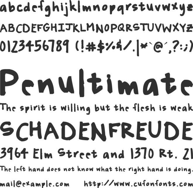 madman font preview