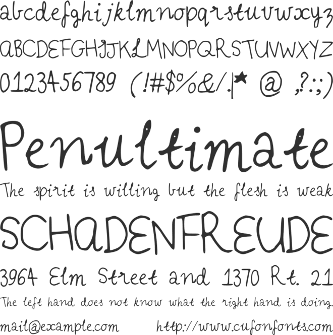 IYSVintageDresses font preview