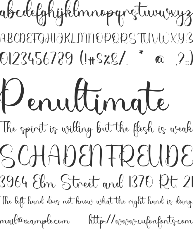 Risyala font preview