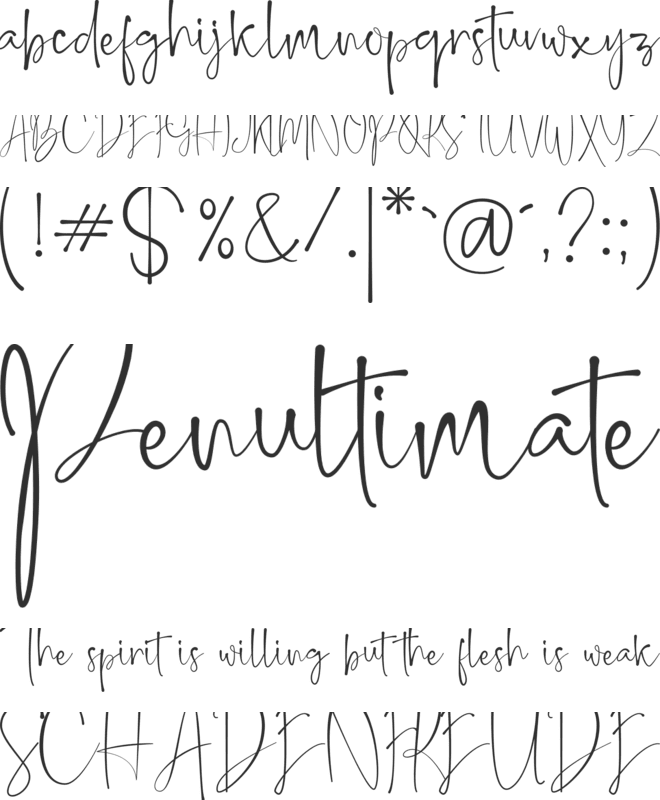 Belleson font preview