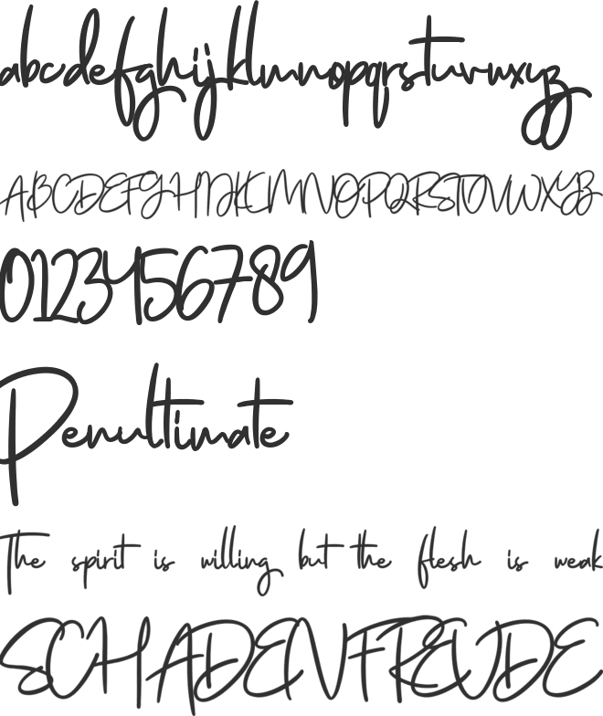 Jenifa font preview